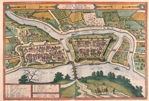 Szolnok, Ungern - i "Civitates Orbis Terrarum" av Georg Braun, Köln 1617 av Georg Braun