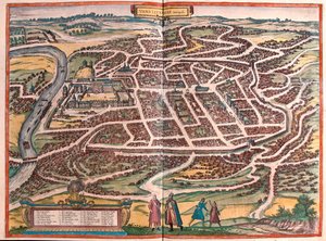 Vilnius, Litauen - i "Civitates Orbis Terrarum" av Georg Braun, Köln 1617 av Georg Braun