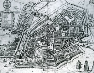 Karta över Hamburg, från "Cities of the World"