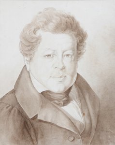 Porträtt av Alexander Ivanovich Turgenev 1784-1845, 1833 av Georg Christian August Kestner