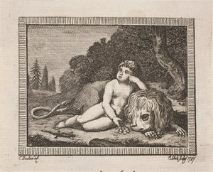 Vinjett för J. H. Wessels "Alla skrifter" av Georg Christian Schule