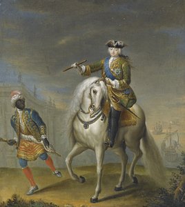 Kejsarinnan Elisabeth 1709-1762 med en arabisk pojke
