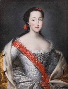 Porträtt av kejsarinnan Katarina II 1729-1796, 1750-talet.