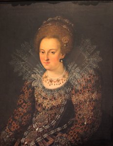 German: Porträt Barbara Sophia von Brandenburg Portrait Barbara Sophie of Brandenburg av Georg Donauer