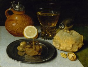 Stilleben, förmodligen ca. 1625-30.