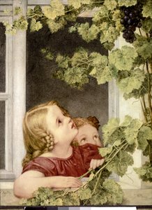 Barn vid fönstret. ca 1843. (olja på duk) av Georg Friedrich Kersting