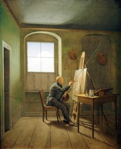 Tyska: Caspar David Friedrich i sin ateljé Caspar David Friedrich i sin ateljé (1811) av Georg Friedrich Kersting