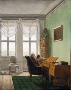 Tyska:  Reinhards Studierstube Cout-själavårdaren Reinhards arbetsrum av Georg Friedrich Kersting