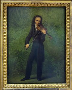 Porträtt av Niccolò Paganini 1782-1840, 1830-1831