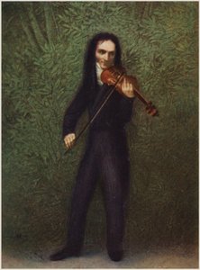 Porträtt av Niccolo Paganini