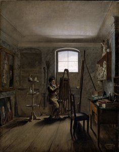 Målaren Gerhard von Kügelgen i sin ateljé
