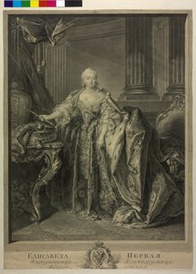 Kejsarinnan av Ryssland Elisabeth Petrowna av Georg Friedrich Schmidt