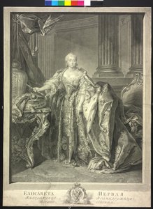 Kejsarinnan av Ryssland Elisabeth Petrowna av Georg Friedrich Schmidt