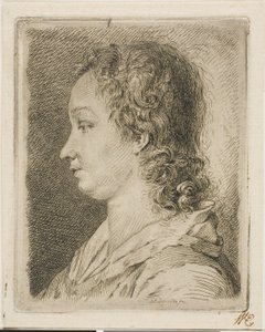 Madame Schmidt (konstnärens fru) av Georg Friedrich Schmidt