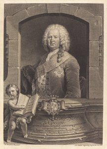 Samuel Liber Baro de Cocceji av Georg Friedrich Schmidt after Jean Pesne
