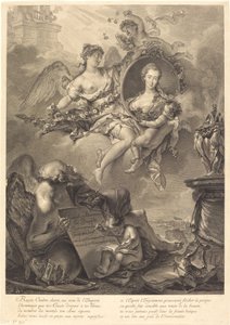 Louise Albertine de Brandt, friherrinna von Grapendorf av Georg Friedrich Schmidt, after Pierre Le Sueur