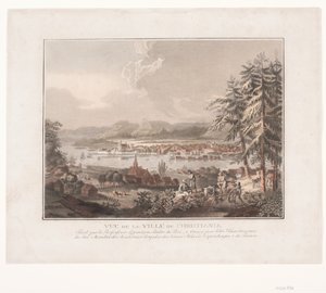 Utsikt över staden Kristiania av Georg Haas
