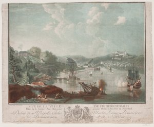 Vue de la ville Frederikshald av Georg Haas
