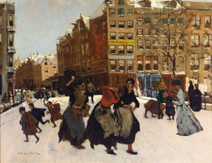 Vinter i Amsterdam, ca 1898