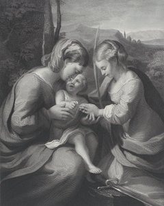 Saint Catherines mystiska äktenskap, ca. 1831. av Georg Jacob Felsing