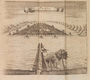 Peking. Reseskildring av en ambassad i Peking arrangerad av tsar Peter I den store, 1719. av Georg Johann Unverzagt