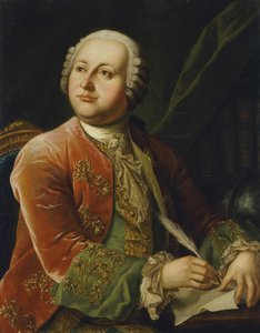 Porträtt av Mikhail Lomonosov (Mikhail Vassilievitch Lomonossov) (1711-1765) par Anonym, andra hälften av 1700-talet. d