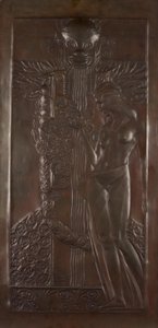 Nymf och satyr av Georg Klimt