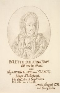 Porträtt av Bolette Catharina From