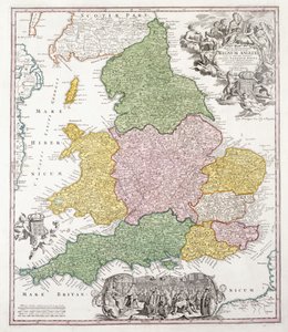 En karta över England, 1760