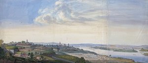 Utsikt över Mainz efter belägringen 1793. 1793