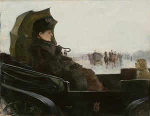 Dam i Landau, Paris. Omkring 1881-83 av Georg Pauli