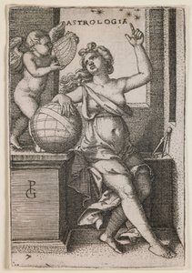 Astrologi, från serien "De fria konsterna", ca 1541 (gravyr)