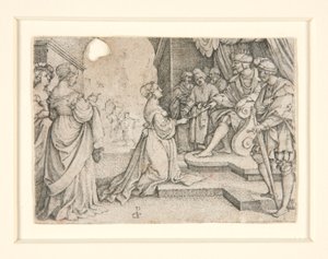 Ester före Ahasveros av Georg Pencz