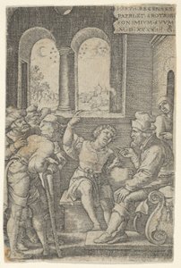 Joseph som beskriver sin dröm, från The Story of Joseph, 1544. av Georg Pencz