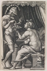 Medea och Jason av Georg Pencz