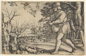 Liknelsen om såningsmannen, ur Kristi berättelse, 1534-35.