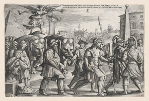 The Triumph of Fame on Chastity, från The Triumphs of Petrarch. av Georg Pencz