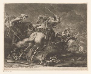 Ryttare kamp av Georg Philipp Rugendas (I)