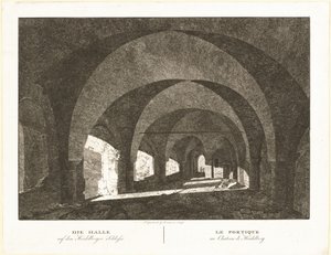 Hallen i Heidelbergs slott av Georg Primavesi, after Peter Speeth