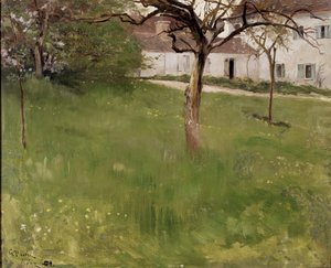 En trädgård i Grez, 1884