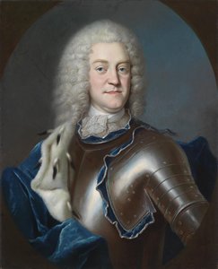 Porträtt av Christian Ludwig II, 1683-1756 hertig av Mecklenburg, 1731-1732 av Georg Weissmann