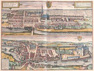 Husum, Tyskland, illustration från