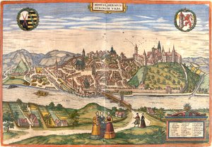 Meissen, Tyskland av Georg and Hogenberg Franz (1535 90) Braun