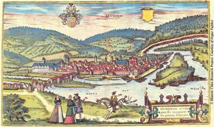 Munt, Munden, Schweiz von Georg and Hogenberg Franz (1535-90) Braun