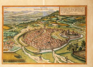 Novara från Cities of the World av Georg Braun