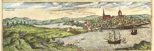 Stockholm, Sweden av Georg and Hogenberg Franz (1535 90) Braun