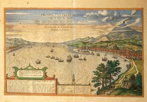 Messinasundet från världens städer av Georg Braun av Georg Braun and Hogenberg Franz