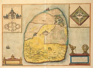 Uranienborg från Cities of the World av Georg Braun av Georg Braun and Hogenberg Franz