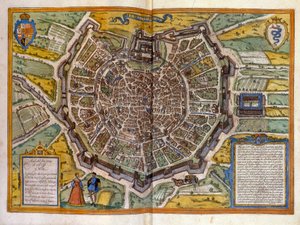Plan de Milan och 1585 tiré de l