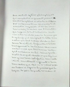 Manuskriptblad från "Pantheon des Illustrations francaises au XIXeme siecle" (penna och bläck på papper) av George Sand